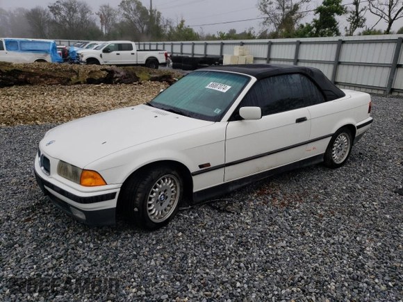 1994 BMW 3 Series 325iC with VIN WBABJ6326RJD36071, listed as a Copart auction lot 86887074 with 104,508 mi miles and Non Repairable. Bid and sale history available at carsss.com. Image 1.