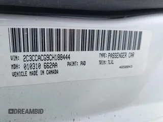 2012 Chrysler 300 Limited with VIN 2C3CCACG9CH188444, listed as a IAAI auction lot 42118999 with Not Provided miles. Bid and sale history available at carsss.com. Image 9.