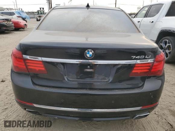 2015 BMW 7 Series 740Li with VIN WBAYE4C50FD947217, listed as a Copart auction lot 87899785 with Not provided miles and Salvage title. Bid and sale history available at DreamBid. Image 6.