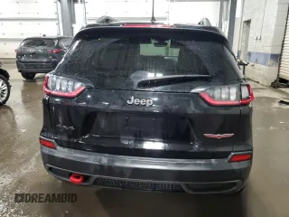 2019 Jeep Cherokee Trailhawk Elite with VIN 1C4PJMBX9KD461643, listed as a Copart auction lot 46308055 with 84,009 mi miles and Salvage Title. Bid and sale history available at carsss.com. Image 6.
