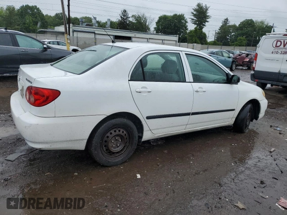 2006 Toyota Corolla CE с VIN 2T1BR32E06C678416, выставлен на аукционе Copart как лот 58261025 с пробегом 143 436 миль миль и Чистый • Clean title. История ставок и продаж доступна на DreamBid. Изображение 3.