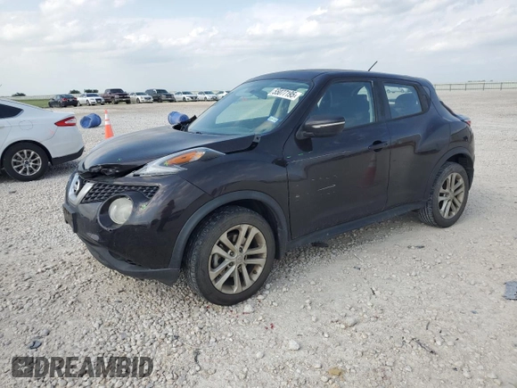 2016 Nissan Juke S with VIN JN8AF5MR4GT600316, listed as a Copart auction lot 55077195 with 94,702 mi miles and Salvage Title. Bid and sale history available at DreamBid. Image 1.