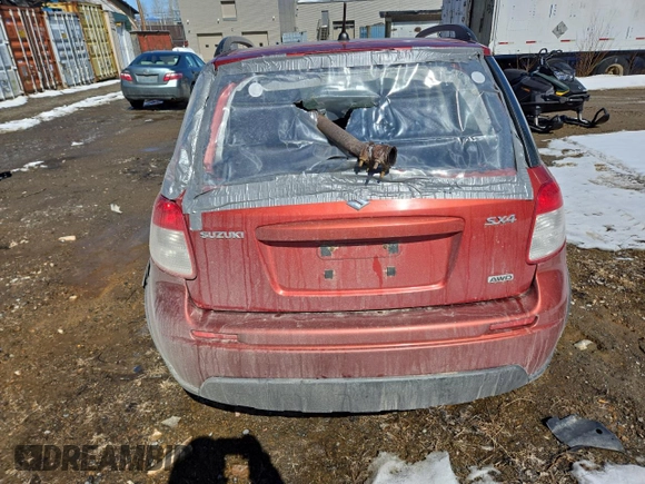2009 Suzuki SX4 Man AWD with VIN JS2YB413096206058, listed as a Copart auction lot 50184575 with 278,000 mi miles and Salvage Title. Bid and sale history available at carsss.com. Image 6.
