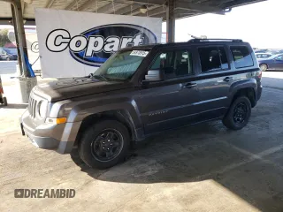 2017 Jeep Patriot Sport with VIN 1C4NJPBA5HD136386, listed as a Copart auction lot 54973515 with 214,172 mi miles and Clean Title. Bid and sale history available at carsss.com. Image 1.