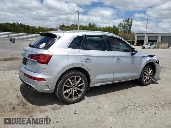 2023 Audi SQ5 Premium Plus with VIN WA1A4AFY7P2111195, listed as a Copart auction lot 50135224 with 10,436 mi miles. Bid and sale history available at carsss.com. Image 3.