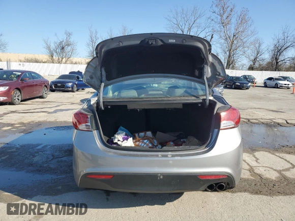 2013 Hyundai Elantra Coupe GS with VIN KMHDH6AE6DU009416, listed as a Copart auction lot 83116824 with 0 mi miles and Salvage Title. Bid and sale history available at carsss.com. Image 6.