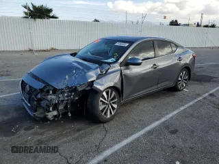 2021 Nissan Sentra SV with VIN 3N1AB8CV1MY317093, listed as a Copart auction lot 49135805 with 61,315 mi miles and Salvage Title. Bid and sale history available at DreamBid. Image 1.