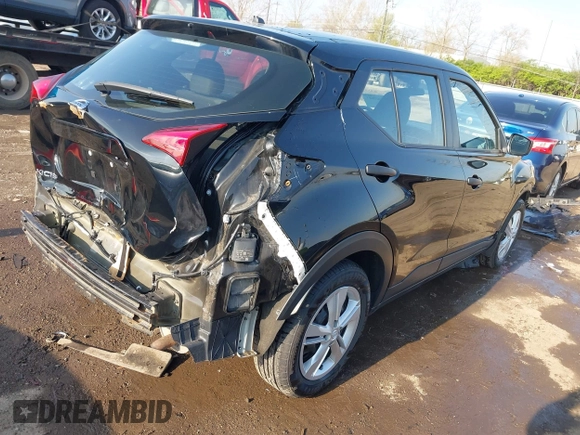 2020 Nissan Kicks S with VIN 3N1CP5BV1LL571697, listed as a IAAI auction lot 42063943 with 46,934 mi miles and . Bid and sale history available at carsss.com. Image 4.