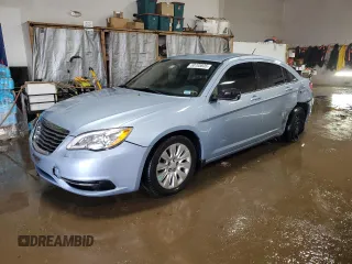 2014 Chrysler 200 LX with VIN 1C3CCBAG6EN164900, listed as a Copart auction lot 50705835 with 123,818 mi miles and Salvage Title. Bid and sale history available at carsss.com. Image 1.