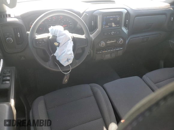 2024 Chevrolet Silverado 1500 Custom with VIN 3GCPABEK5RG222754, listed as a Copart auction lot 53932094 with 4,307 mi miles and Salvage Title. Bid and sale history available at DreamBid. Image 8.