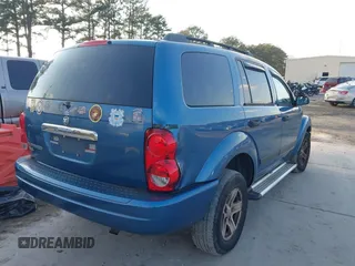 2006 Dodge Durango SLT with VIN 1D4HB48N26F109489, listed as a IAAI auction lot 41540288 with 184,092 mi miles and . Bid and sale history available at DreamBid. Image 4.