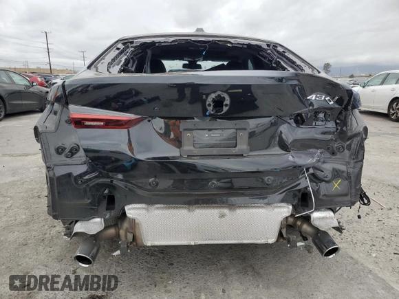 2024 BMW 4 Series 430i with VIN WBA63AV04RFS25464, listed as a Copart auction lot 53543965 with 18,008 mi miles and Salvage title. Bid and sale history available at DreamBid. Image 6.