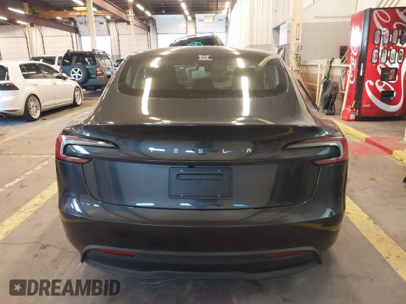 2024 Tesla Model 3 with VIN 5YJ3E1EA9RF835440, listed as a IAAI auction lot 41255559 with 4,789 mi miles. Bid and sale history available at carsss.com. Image 16.