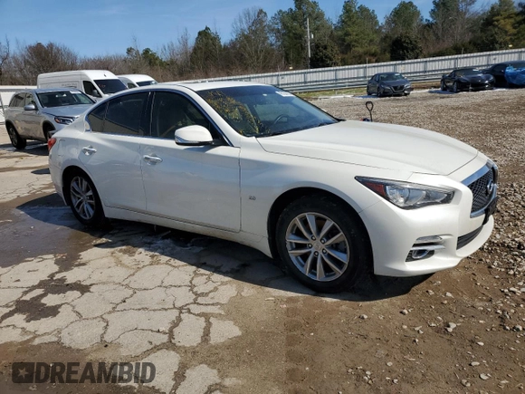 2017 Infiniti Q50 2.0t Premium with VIN JN1CV7AR4HM682795, listed as a Copart auction lot 45130165 with 92,938 mi miles and Salvage Title. Bid and sale history available at carsss.com. Image 4.