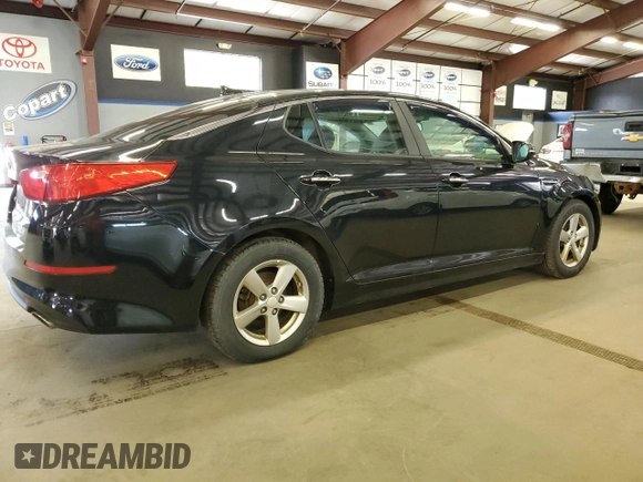 2014 Kia Optima LX with VIN 5XXGM4A70EG313951, listed as a Copart auction lot 63703955 with 87,929 mi miles and Clean title. Bid and sale history available at DreamBid. Image 3.