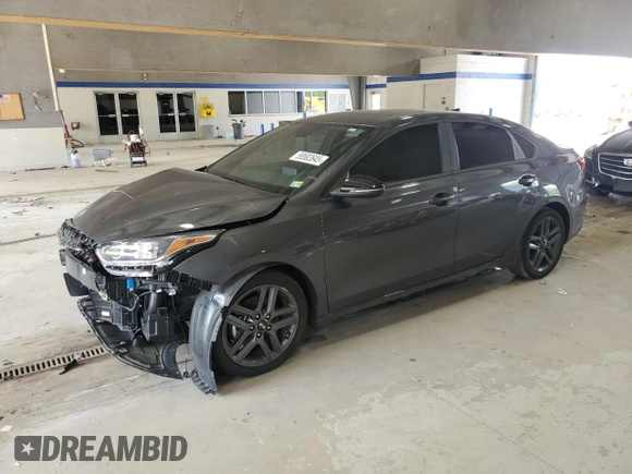 2021 Kia Forte GT-Line z VIN 3KPF34AD1ME391439, wystawiony jako Copart lot #59582645 z przebiegiem 24 988 mil mil oraz Szkoda całkowita • Salvage title. Historia ofert i sprzedaży dostępna na DreamBid. Obrazek 1.
