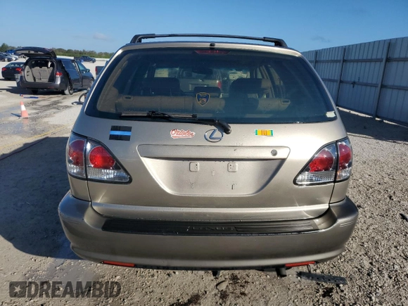 2001 Lexus RX 300 with VIN JTJGF10U410103362, listed as a Copart auction lot 85323674 with 117,263 mi miles and Salvage Title. Bid and sale history available at DreamBid. Image 6.