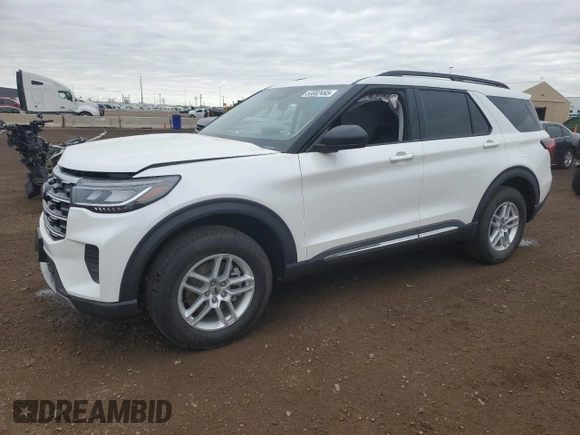 2025 Ford Explorer Active z VIN 1FMUK8DH5SGA67693, wystawiony jako Copart lot #53002495 z przebiegiem 1 561 mil mil oraz Szkoda całkowita • Salvage title. Historia ofert i sprzedaży dostępna na DreamBid. Obrazek 1.