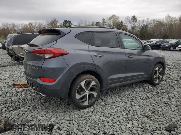 2016 Hyundai Tucson Limited with VIN KM8J33A26GU208072, listed as a Copart auction lot 51322275 with 57,946 mi miles and Clean Title. Bid and sale history available at carsss.com. Image 3.