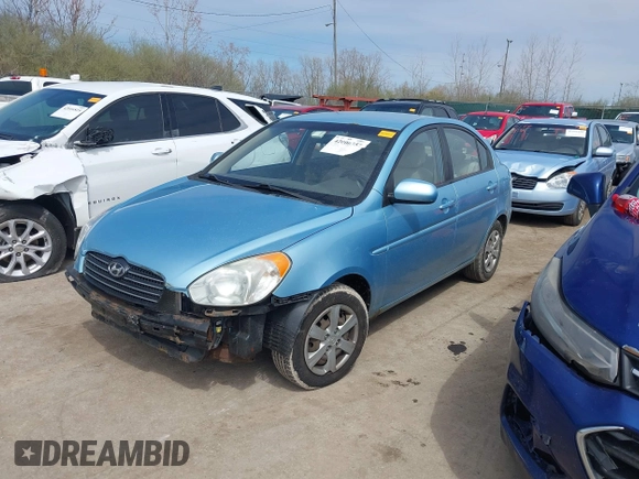 2010 Hyundai Accent GLS with VIN KMHCN4AC4AU427993, listed as a IAAI auction lot 42006357 with 208,298 mi miles. Bid and sale history available at carsss.com. Image 18.