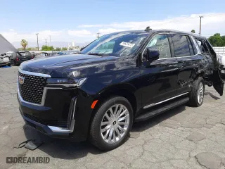 2022 Cadillac Escalade Premium Luxury with VIN 1GYS4BKL1NR333532, listed as a Copart auction lot 56025472 with 2,020 mi miles. Bid and sale history available at carsss.com. Image 2.