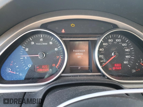 2010 Audi Q7 with VIN WA1WYAFE5AD008076, listed as a Copart auction lot 87142314 with 194,569 mi miles and Non repairable. Bid and sale history available at DreamBid. Image 9.