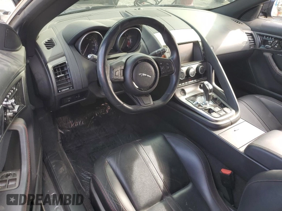 2014 Jaguar F-Type V6 with VIN SAJWA6E75E8K08403, listed as a Copart auction lot 42255455 with 45,292 mi miles and Salvage Title. Bid and sale history available at DreamBid. Image 8.