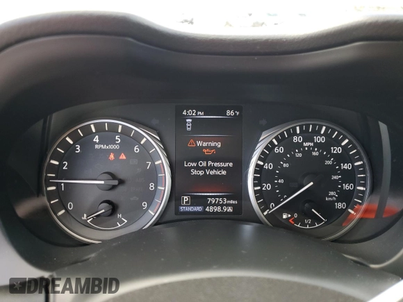 2020 Infiniti Q50 Pure with VIN JN1EV7AP2LM207128, listed as a Copart auction lot 50273975 with 79,753 mi miles and Clean title. Bid and sale history available at DreamBid. Image 9.