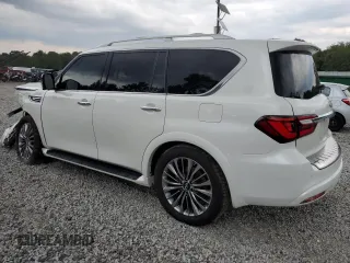 2021 Infiniti QX80 SENSORY with VIN JN8AZ2BF7M9715869, listed as a Copart auction lot 65328444 with 56,513 mi miles and Salvage Title. Bid and sale history available at carsss.com. Image 2.