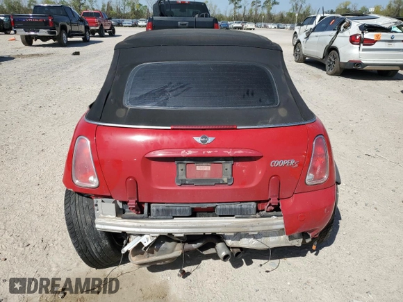2005 MINI Convertible S with VIN WMWRH33535TF84456, listed as a Copart auction lot 50120725 with 149,840 mi miles and Salvage Title. Bid and sale history available at DreamBid. Image 6.