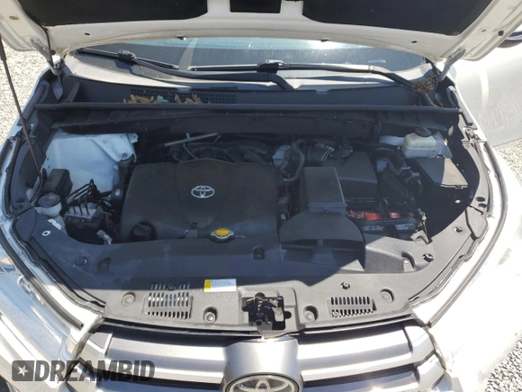 2017 Toyota Highlander XLE with VIN 5TDJZRFH2HS514016, listed as a Copart auction lot 57293565 with 125,738 mi miles and Salvage title. Bid and sale history available at DreamBid. Image 12.
