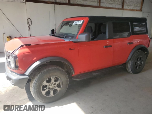 2021 Ford Bronco z VIN 1FMDE5BH5MLB06205, wystawiony jako Copart lot #56503275 z przebiegiem 45 287 mil mil oraz Szkoda całkowita • Salvage title. Historia ofert i sprzedaży dostępna na DreamBid. Obrazek 1.