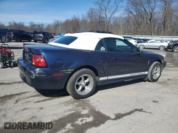 2002 Ford Mustang Deluxe with VIN 1FAFP44482F117034, listed as a Copart auction lot 50332965 with 95,923 mi miles and Salvage title. Bid and sale history available at DreamBid. Image 3.