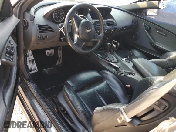 2005 BMW 6 Series 645Ci with VIN WBAEK73495B328100, listed as a Copart auction lot 76064664 with 122,069 mi miles and Salvage Title. Bid and sale history available at carsss.com. Image 8.