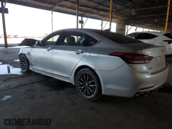 2019 Genesis G80 3.8L with VIN KMTFN4JE3KU309522, listed as a Copart auction lot 53873965 with 91,248 mi miles and Clean Title. Bid and sale history available at DreamBid. Image 2.