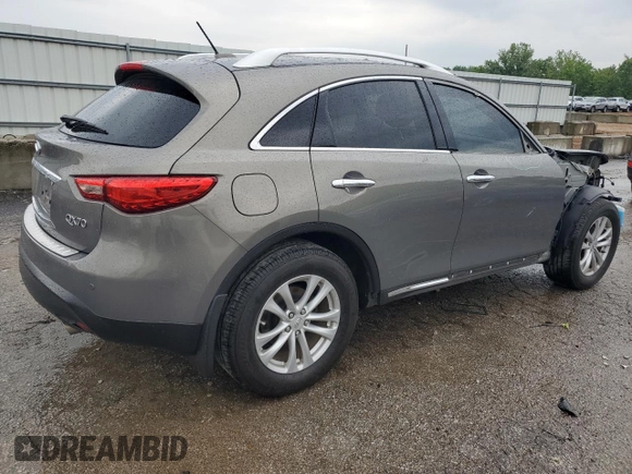 2016 Infiniti QX70 with VIN JN8CS1MW4GM751993, listed as a Copart auction lot 56351675 with Not provided miles and Salvage title. Bid and sale history available at DreamBid. Image 3.