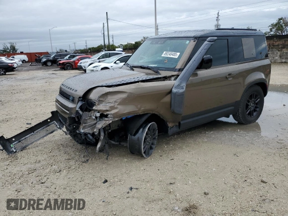 2023 Land Rover Defender S with VIN SALEJ6EX3P2121687, listed as a Copart auction lot 89240485 with 55,726 mi miles and Non repairable. Bid and sale history available at DreamBid. Image 1.