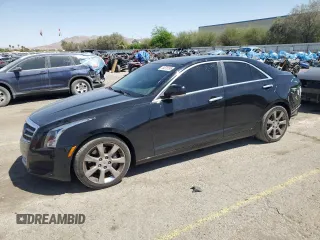 2014 Cadillac ATS Luxury RWD with VIN 1G6AB5RA8E0113079, listed as a Copart auction lot 54378795 with 104,855 mi miles and Salvage title. Bid and sale history available at DreamBid. Image 1.