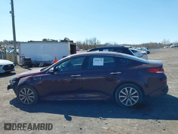 2019 Kia Optima EX with VIN 5XXGU4L12KG292041, listed as a IAAI auction lot 42065738 with 74,222 mi miles and . Bid and sale history available at carsss.com. Image 14.