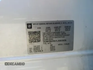 2020 Chevrolet Blazer RS z VIN 3GNKBKRS7LS693835, wystawiony jako Copart lot #56047675 z przebiegiem 62 752 mil mil oraz Szkoda całkowita • Salvage title. Historia ofert i sprzedaży dostępna na DreamBid. Obrazek 13.