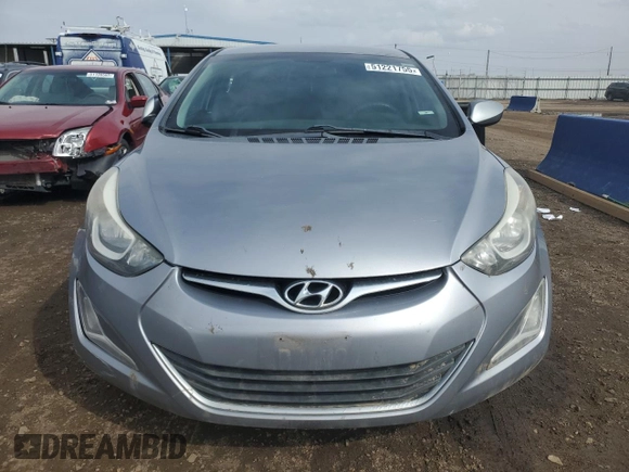 2016 Hyundai Elantra SE with VIN 5NPDH4AE3GH659716, listed as a Copart auction lot 51221755 with 97,233 mi miles and Salvage title. Bid and sale history available at DreamBid. Image 5.