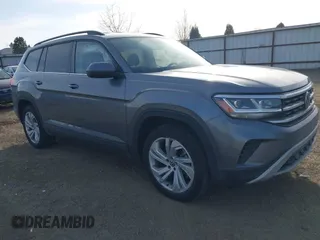 2022 Volkswagen Atlas 3.6L V6 SE w/Technology with VIN 1V2HR2CA4NC523017, listed as a IAAI auction lot 41754371 with 23,745 mi miles. Bid and sale history available at carsss.com. Image 1.