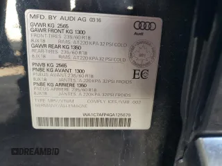 2016 Audi Q5 with VIN WA1C7AFP4GA125679, listed as a Copart auction lot 76566994 with 73,455 mi miles and Salvage title. Bid and sale history available at DreamBid. Image 13.
