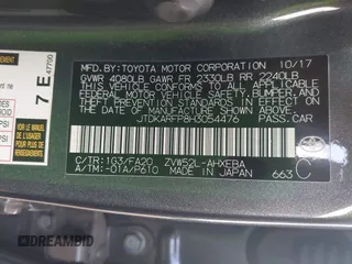 2017 Toyota Prius Plus z VIN JTDKARFP8H3054476, wystawiony jako IAAI lot #41914158 z przebiegiem 146 902 mil mil oraz . Historia ofert i sprzedaży dostępna na DreamBid. Obrazek 9.