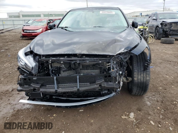 2019 Infiniti Q50 3.0t LUXE with VIN JN1EV7AR5KM554095, listed as a Copart auction lot 50028605 with 82,599 mi miles and Salvage Title. Bid and sale history available at carsss.com. Image 5.