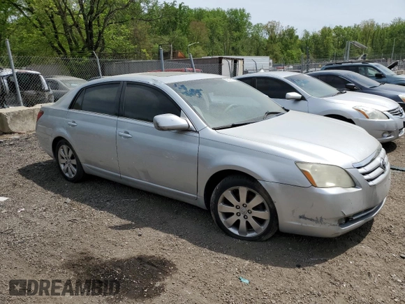 2005 Toyota Avalon XL with VIN 4T1BK36B75U032310, listed as a Copart auction lot 53613815 with 212,671 mi miles and Salvage Title. Bid and sale history available at carsss.com. Image 4.
