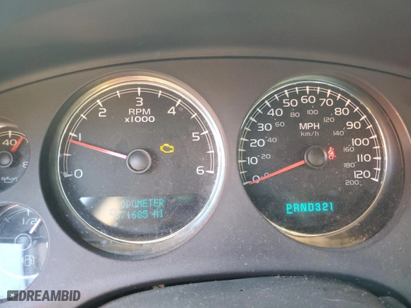 2007 Chevrolet Silverado 1500 LTZ with VIN 3GCEK13M67G511626, listed as a Copart auction lot 46937475 with 371,685 mi miles and Salvage Title. Bid and sale history available at carsss.com. Image 9.