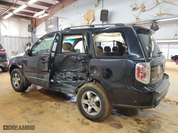 2006 Honda Pilot EX with VIN 2HKYF18496H501527, listed as a Copart auction lot 45457895 with 196,678 mi miles and Salvage Title. Bid and sale history available at carsss.com. Image 2.