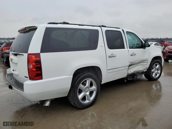 2012 Chevrolet Suburban LTZ with VIN 1GNSCKE08CR301286, listed as a Copart auction lot 45987595 with 213,381 mi miles and Salvage Title. Bid and sale history available at carsss.com. Image 3.