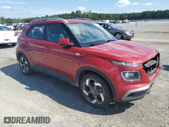 2022 Hyundai Venue SEL with VIN KMHRC8A34NU177006, listed as a Copart auction lot 58404985 with 80,469 mi miles and Salvage title. Bid and sale history available at DreamBid. Image 4.